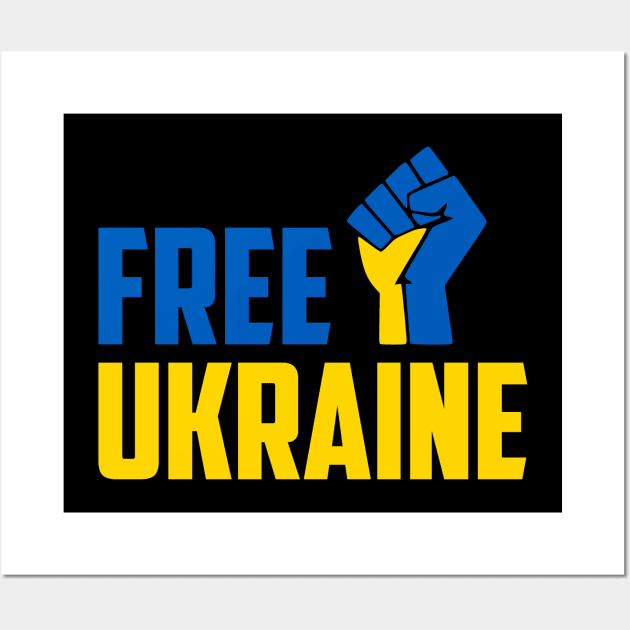 FREE UKRAINE PROTEST PUTIN PROTEST RUSSIAN INVASION Wall Art by ProgressiveMOB